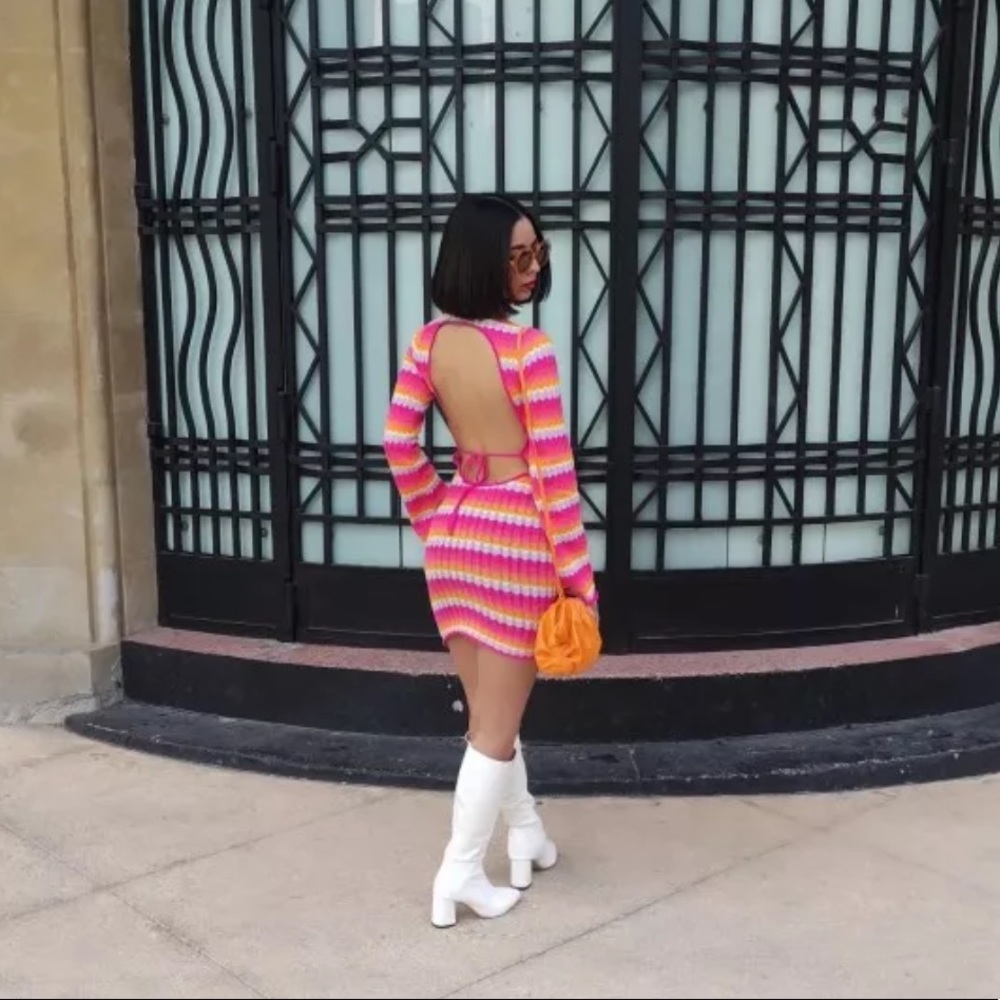 Sunset Vibes Knit Dress 🌅 - Picture 3 of 4